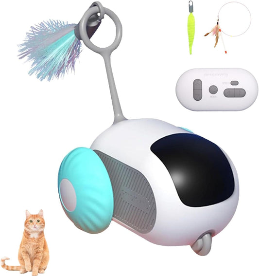Teazys Cat Toy, Turbo Tail 2.0 Cat Toy, Turbo Tail Mouse Cat Toy, Remote Control Smart Electric Cat Toy, Gravity-Sensing Movement Interactive Cat Toys