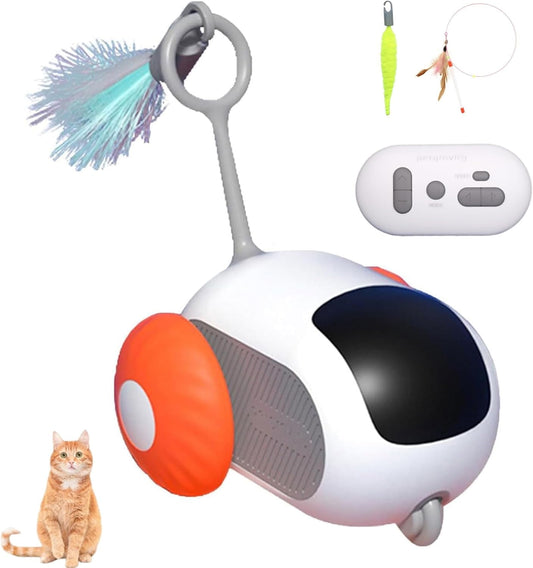 Teazys Cat Toy, Turbo Tail 2.0 Cat Toy, Turbo Tail Mouse Cat Toy, Remote Control Smart Electric Cat Toy, Gravity-Sensing Movement Interactive Cat Toys